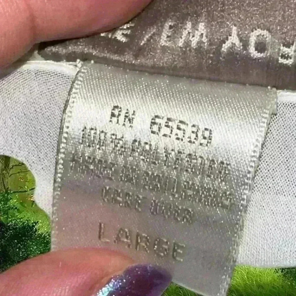 Y2K White Mesh/Satin Embroidered Maxi Slip Dress By Jones New York Size Large - Picture 9 of 9